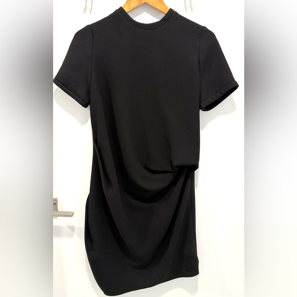 JW Anderson Black Ruched Knee-Length Dress - Size FR 36 / US 4